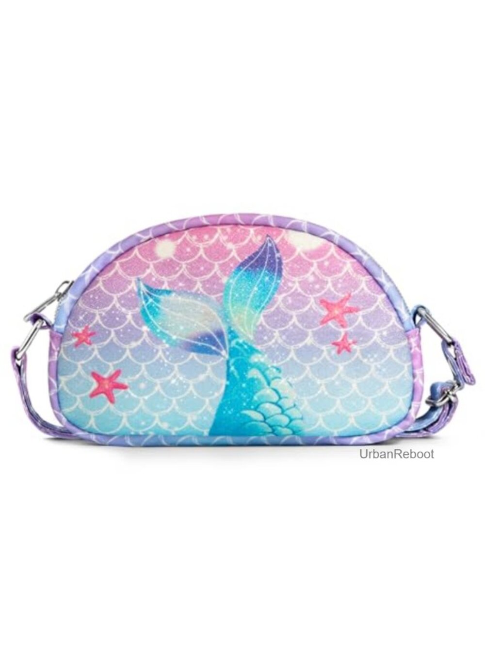 Toddler Mermaid Purse Adjustable Crossbody Wallet for Girls 3-8